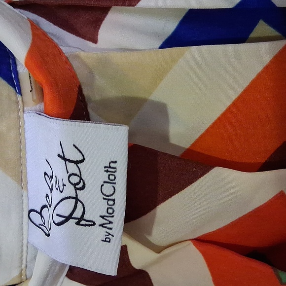 Colorful Geometric Pattern Dress - Picture 2 of 3